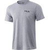 image:imageHUK Mens Performance Fishing Logo Tee Short Sleeve TShirt for MenCrank  Sharkskin Heather