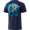 image:imageHUK Mens Performance Fishing Logo Tee Short Sleeve TShirt for MenHammerhead  Sargasso Sea Heather