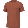 image:imageHUK Mens Performance Fishing Logo Tee Short Sleeve TShirt for MenOn  Off  Baked Clay