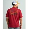 image:imageHUK Mens Performance Fishing Logo Tee Short Sleeve TShirt for MenSpot Badge  Scarlet Blaze