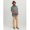 image:imageHUK Mens Tide Point Pattern Short Sleeve Shirt Fishing Button DownHarbor Mist 40