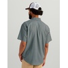 image:imageHUK Mens Tide Point Pattern Short Sleeve Shirt Fishing Button DownHarbor Mist 40