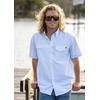 image:imageHUK Mens Tide Point Pattern Short Sleeve Shirt Fishing Button DownHeron Blue