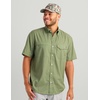 image:imageHUK Mens Tide Point Pattern Short Sleeve Shirt Fishing Button DownOverland Trek