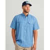 image:imageHUK Mens Tide Point Pattern Short Sleeve Shirt Fishing Button DownWindsurfer 30