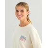 image:imageHUK Womens Edisto Terry Crew Lightweight Terry Cloth Sweatshirt Soft Casual Coastal Pullover for WomenEgret
