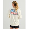 image:imageHUK Womens Edisto Terry Crew Lightweight Terry Cloth Sweatshirt Soft Casual Coastal Pullover for WomenEgret
