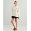image:imageHUK Womens Edisto Terry Crew Lightweight Terry Cloth Sweatshirt Soft Casual Coastal Pullover for WomenEgret