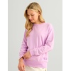 image:imageHUK womens Edisto Terry Crew Lightweight Terry Cloth Sweatshirt Soft Casual Coastal Pullover for WomenOleander