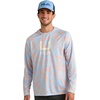 image:imageHUK Mens Icon Printed Long Sleeve Performance HoodieCoral Reef