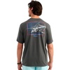 image:imageHUK Mens Kc Scott Original Fishing Artwork Graphic Tee Shirts Short Sleeve Casual TShirts Lightweight Soft Cotton BlendKc Americana  Dark Shadow