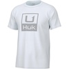 Huk Stacked Logo - White
