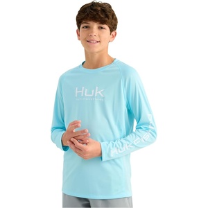 image:imageHUK Kids Pursuit Solid Long Sleeve Fishing Shirt for KidsCaicos