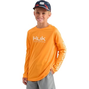 image:imageHUK Kids Pursuit Solid Long Sleeve Fishing Shirt for KidsFlare