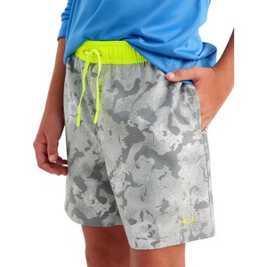 image:imageHUK Kids Pursuit Volley Pattern QuickDry Shorts for KidsKc  Sharkskin