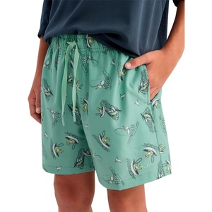 image:imageHUK Kids Pursuit Volley Pattern QuickDry Shorts for KidsMarine Blue