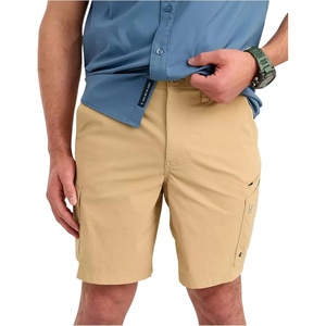 image:imageHUK Mens Icon Performance Fishing Shorts UPF 50 Sun Protection QuickDry StainResistant 9 Inseam Multiple PocketsStarfish
