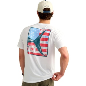 image:imageHUK Mens Kc Scott Original Fishing Artwork Graphic Tee Shirts Short Sleeve Casual TShirts Lightweight Soft Cotton BlendKc Americana  White