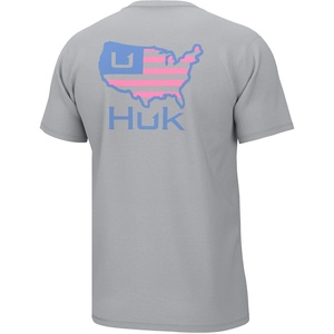 image:imageHUK Mens Performance Fishing Logo Tee Short Sleeve TShirt for MenAmerican Huk  Harbor Mist