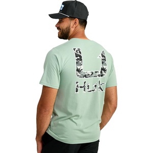 image:imageHUK Mens Performance Fishing Logo Tee Short Sleeve TShirt for MenKc Huk Fill  Fog Green