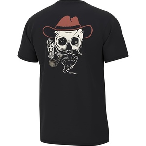 image:imageHUK Mens Performance Fishing Logo Tee Short Sleeve TShirt for MenRodeo Skull  Black