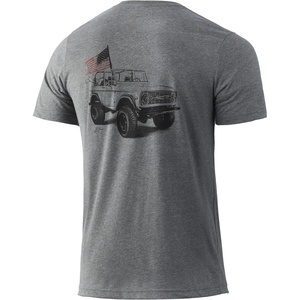 image:imageHUK Mens Performance Fishing Logo Tee Short Sleeve TShirt for MenSalty Rims  Iron Heather