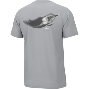 image:imageHUK Mens Performance Fishing Logo Tee Short Sleeve TShirt for MenSteamer Fly  Harbor Mist