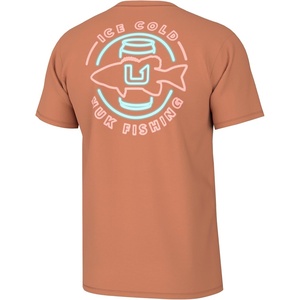 image:imageHUK Mens Performance Fishing Logo Tee Short Sleeve TShirt for MenTuna Skull  Sunburn