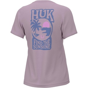 image:imageHUK Womens Short Sleeve Performance Tee Fishing TShirt for WomenFind the Sun  Winsome Orchid