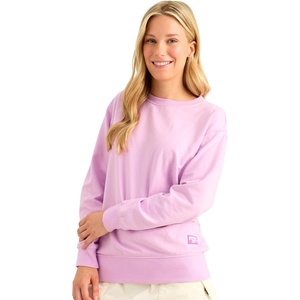 image:imageHUK womens Edisto Terry Crew Lightweight Terry Cloth Sweatshirt Soft Casual Coastal Pullover for WomenOleander