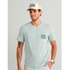 image:imageHUK Mens Drift Short Sleeve Crew UPF 50 Quick Dry Fishing Shirt with Stretch Fabric and Lightweight FeelHeron Blue Heather
