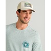 image:imageHUK Mens Drift Short Sleeve Crew UPF 50 Quick Dry Fishing Shirt with Stretch Fabric and Lightweight FeelHeron Blue Heather