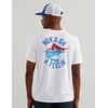 image:imageHUK Mens Drift Short Sleeve Crew UPF 50 Quick Dry Fishing Shirt with Stretch Fabric and Lightweight FeelWhite
