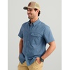 image:imageHUK Mens Icon Crew ShortSleeve Performance Fishing ShirtStormy Blue