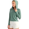 image:imageHUK womens Sunup Long Sleeve Hoodie Upf 50 Performance Fishing Hoodie With Thumbholes and Stretch FabricNorth Atlantic