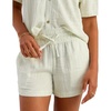 image:imageHUK Womens Breezeway Short Relaxed Fit LinenLike Short with High Rise Waistband and 35 InseamSilver Birch