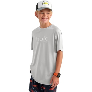 image:imageHUK Kids Pursuit Solid Short Sleeve Fishing Shirt for KidsSeagull