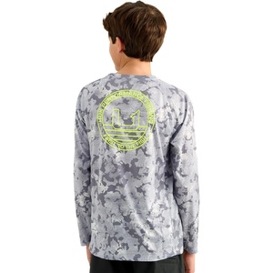 image:imageHUK UnisexChild Pursuit Kc Scott Long Sleeve Fishing Shirt for KidsSharkskin