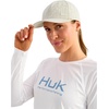 image:imageHUK Womens Breezeway Linen Dad Hat Structured 6 Panel Cap Metal Clasp ClosureSilver Birch