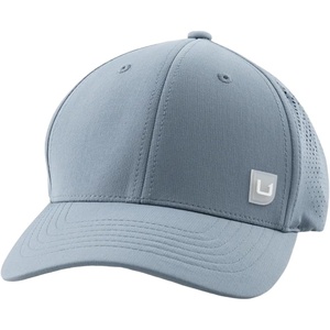image:imageHUK Womens Sunup Performance Hat Structured 6 Panel Cap Perforated Back Plastic Clip Recycled BrimStormy Blue